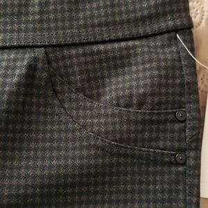 NWT Sanctuary Brown Checkered Jeggings/Cigarette Pants SZ S